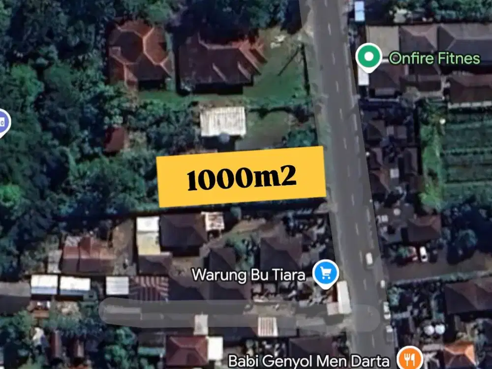 TANAH BONUS BANGUNAN KECIL DI JL UTAMA MEKARSARI TABANAN DEKAT RS