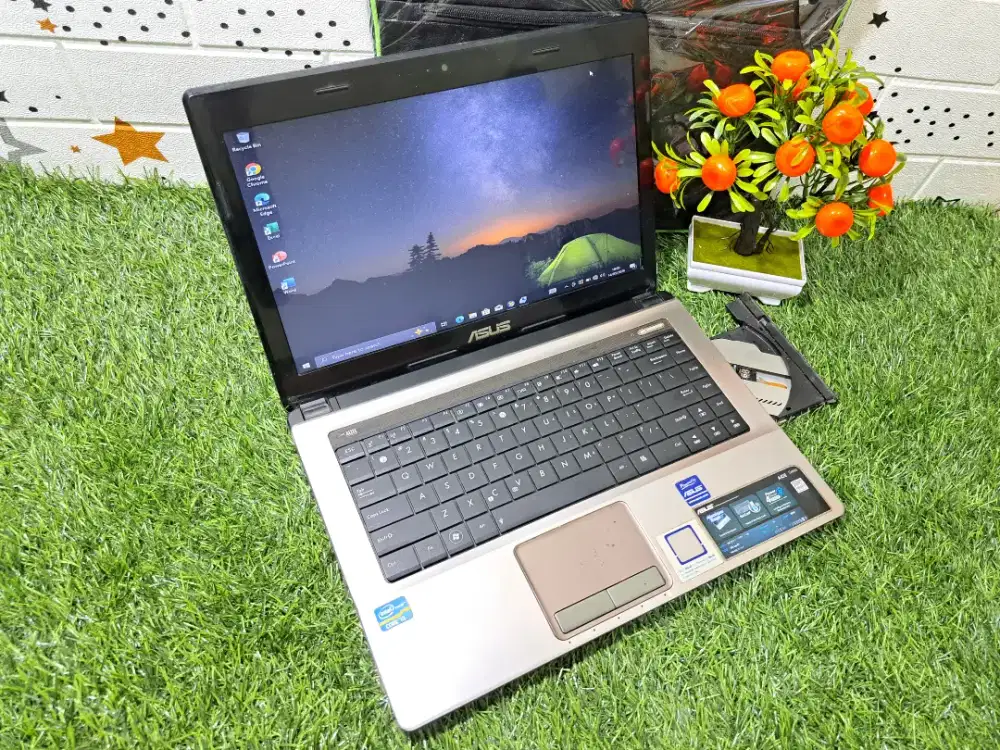 Asus K43 core i3 normal semua siap pakai