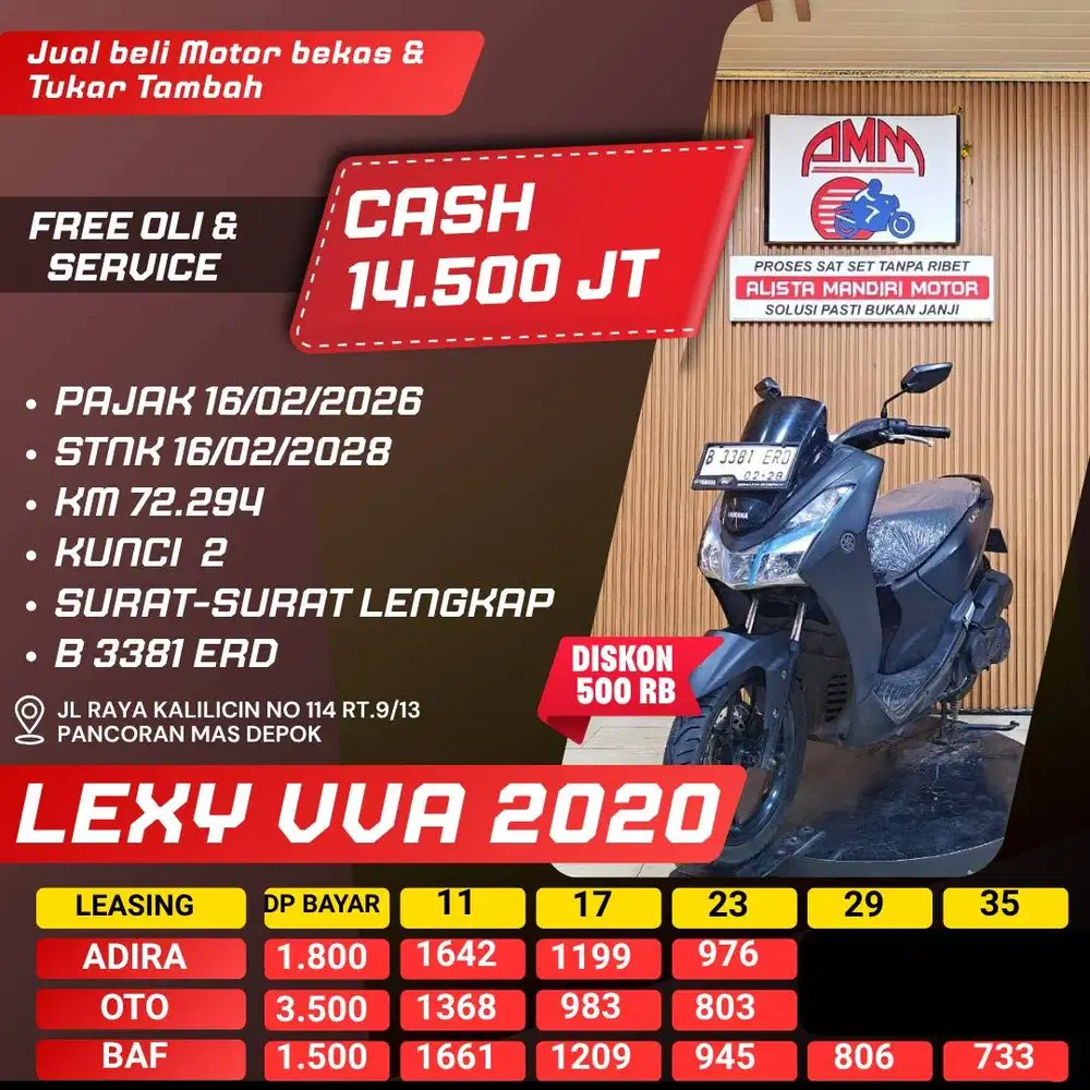LEXY VVA 2020 KUNCI 2 CASH / KREDIT SPAYLATER KREDIVO INDODANA ALISTA