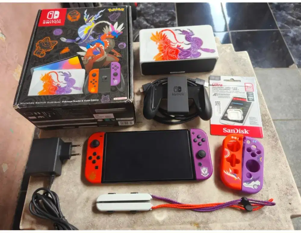 NITENDO SWTICH OLED POKEMON SCARLET 512GB DUAL BOOT