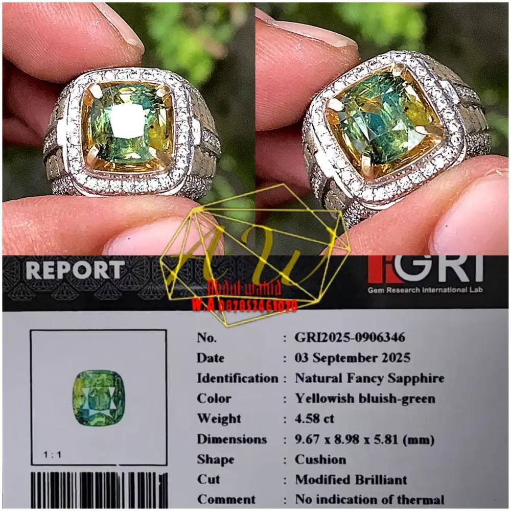 FANCY SAPPHIRE NH 4.58CARAT