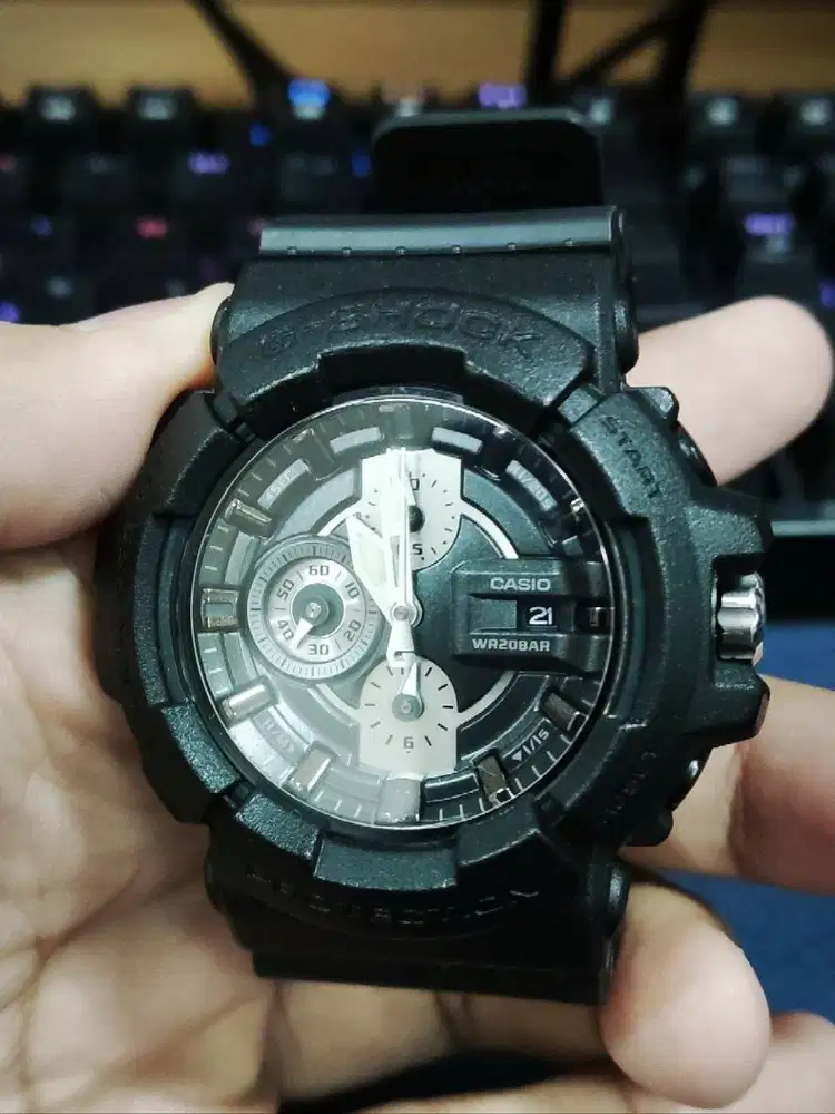 [2ND] Casio G-Shock GAC-100 GAC100 BLACK REPAINT- FULL ANALOG