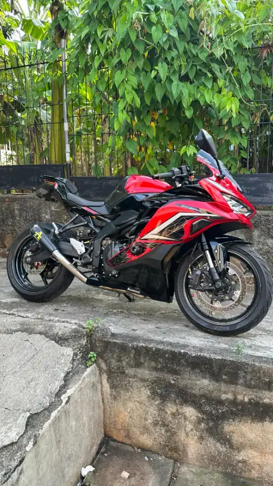 ZX25R ABS QS persimmon red warna langka! ZX Ninja