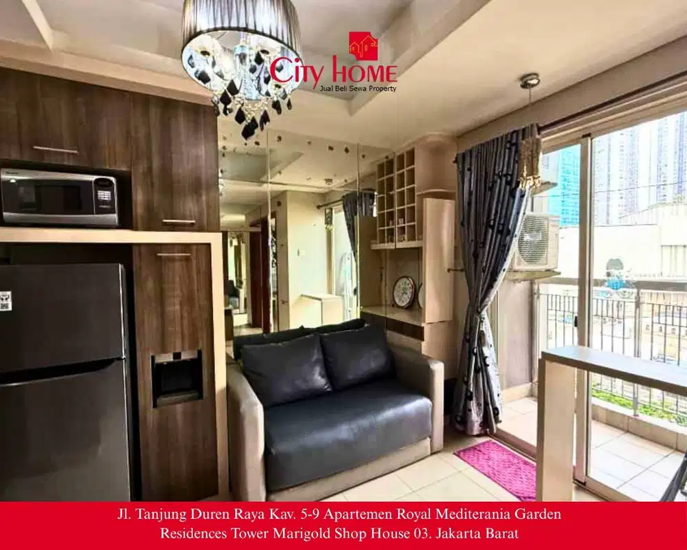 Jual Apartemen 1 BR Furnished Royal Mediterania Garden Residences