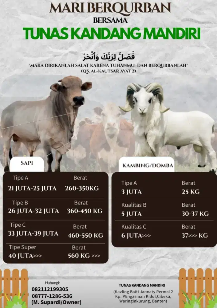 Jual Hewan Qurban