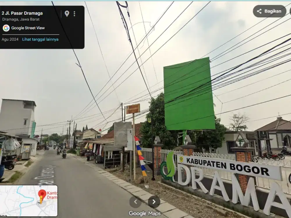 Tanah DiJalan Utama Dramaga-Sinarsari Cocok Untuk Toko Dan Ruko