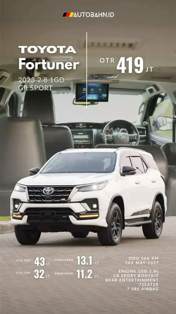 Toyota Fortuner 2.8 GR Sport 2023