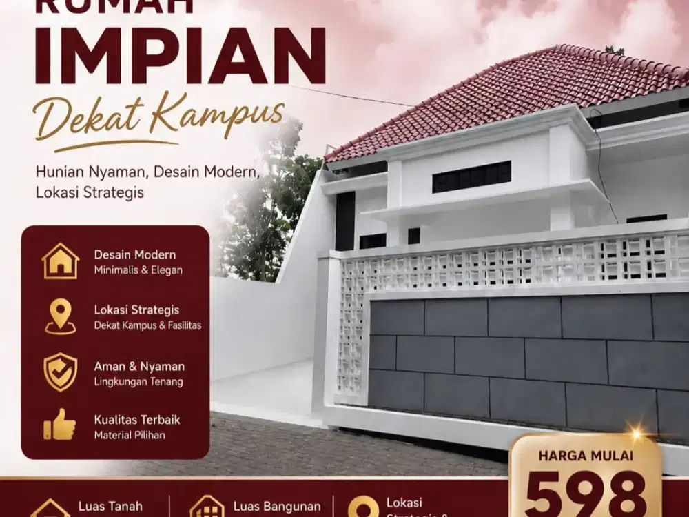 Rumah Ready siap huni di jalan nongkosawit gunungpati