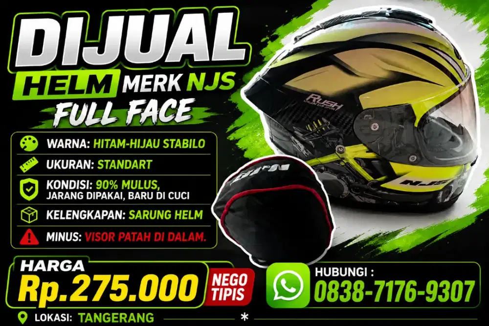 JUAL HELM NJS FULL FACE