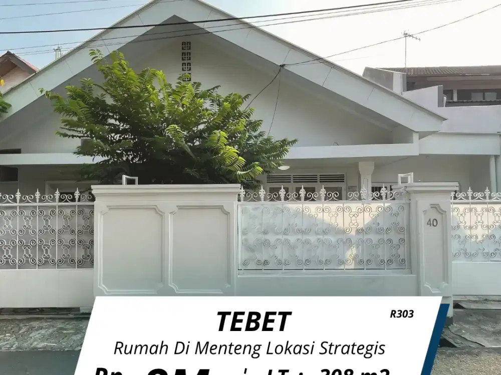 Di jual rumah Tebet Menteng dalam jalan 2 mobil lokasi strategis ( R303 )