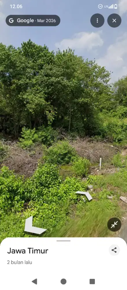 Di jual tanah ukuran luas 200 m²