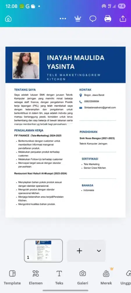 Butuh kerjaa segeraaa dan satsett