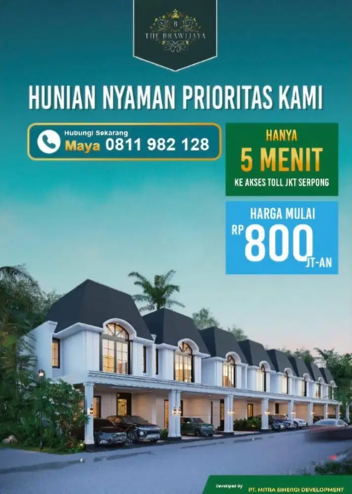 Rumah di Jual di BSD _ The Brawijaya Serpong