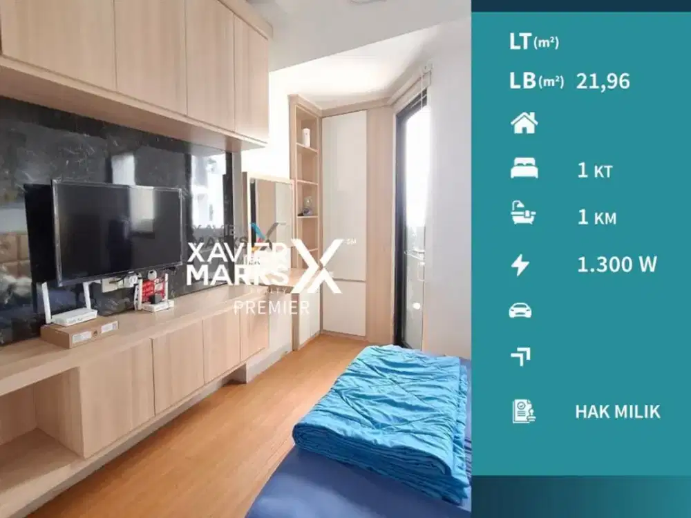 Dijual Apartemen Begawan 1BR Furnish Tlogomas Malang