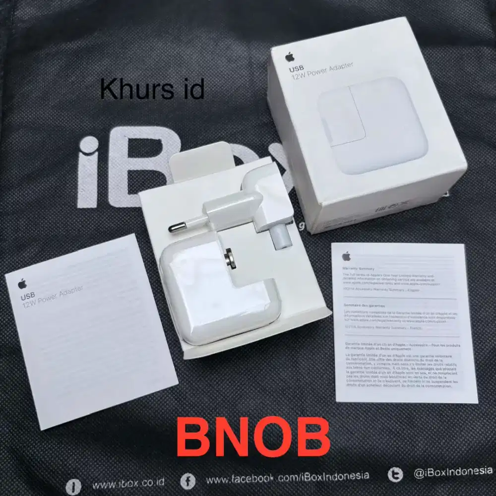 apple usb power adapter 12W - charger iphone ipad ipod