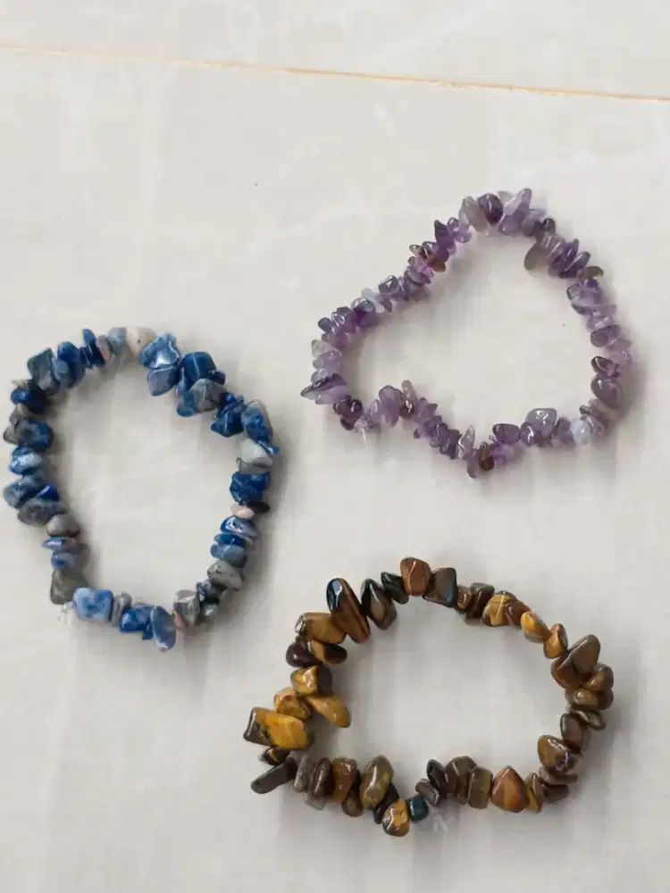 Gelang rough natural batu