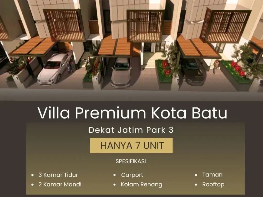 Inden Bangun Villa Dekat Wisata Jatimpark 3 & Singhasari Resort Batu
