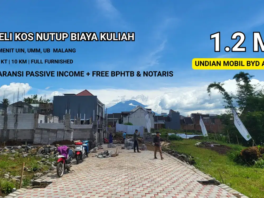 Beli Rumah Kosan di Kota Malang, Income Diterima di Awal!