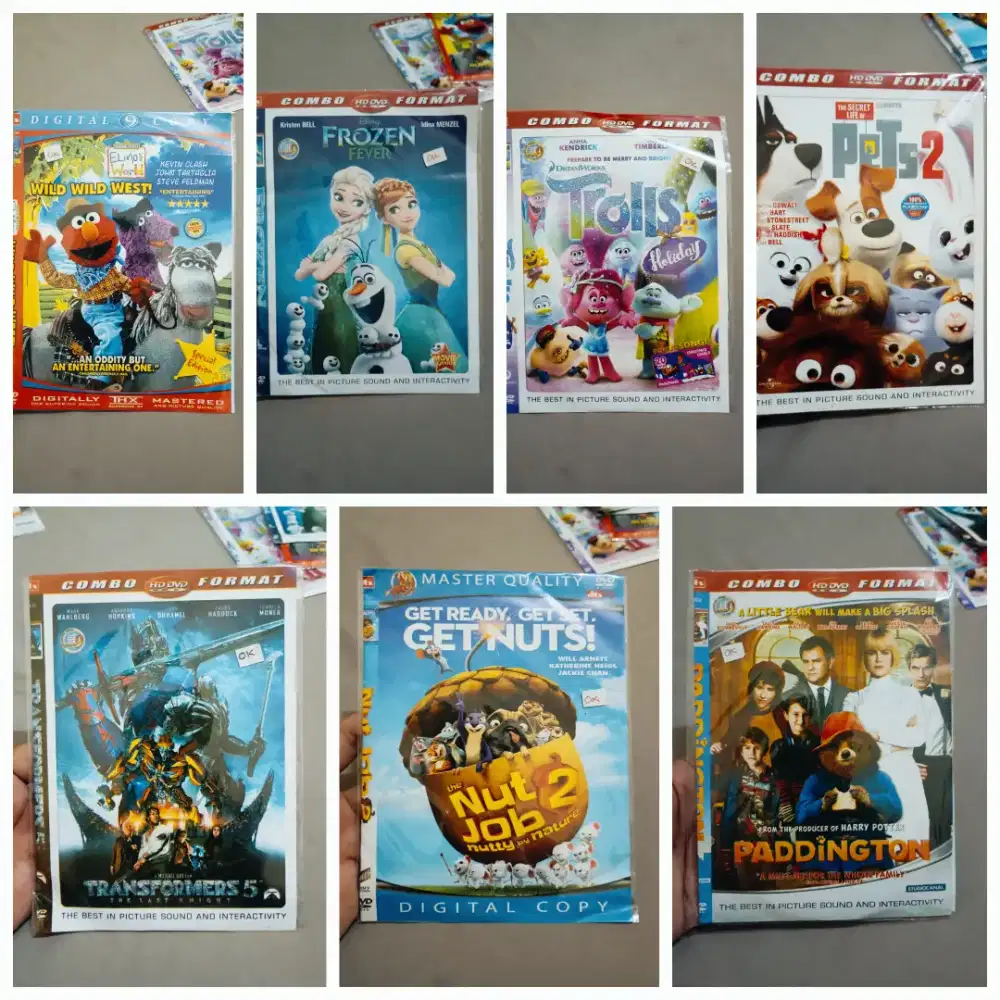 Kaset DVD Movie Second 7 Pcs
