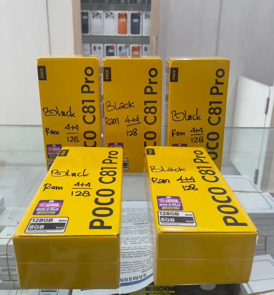 Baru...Xiaomi Poco C81 Pro 4/128 Grs Resmi (Warna : Black,Gold,Green)