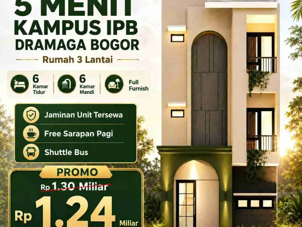 INVESTASI KOSAN DEKAT IPB DENGAN JAMINAN TERSEWA