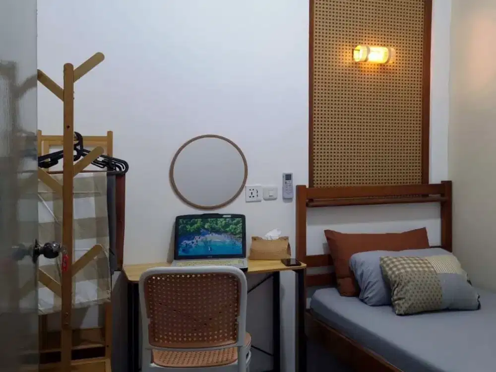 Kontrak Kost 1 thn AC Wi-Fi, Waterheater Fully Furnished di Jakarta Barat