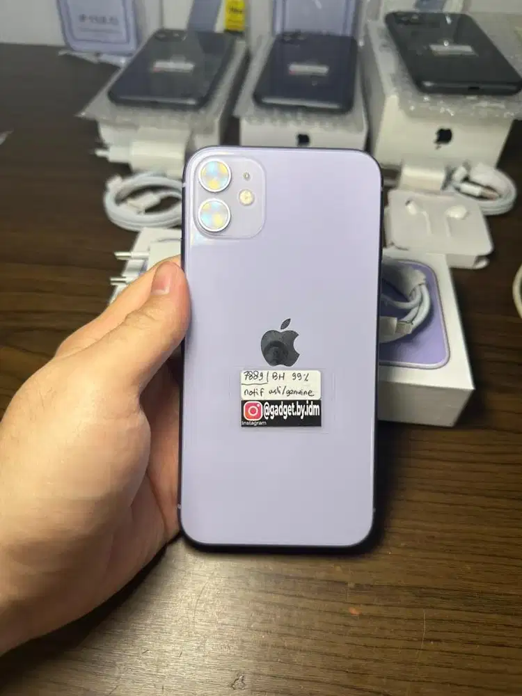 iPhone 11 128GB Setara iBox (Beacukai) BH 99% asli apple Purple