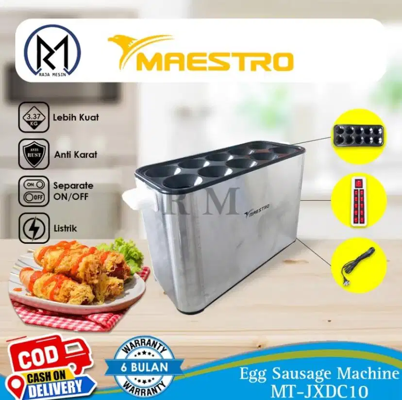 Mesin sostel sosis telur