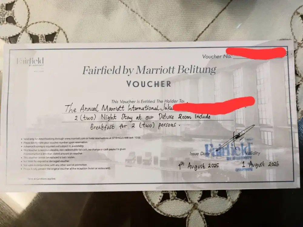 Voucher Kamar Hotel di Belintung