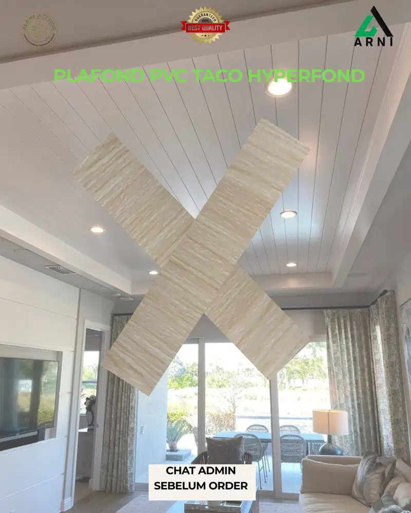 Plafond PVC TACO Hyperfond/mudah dipasang