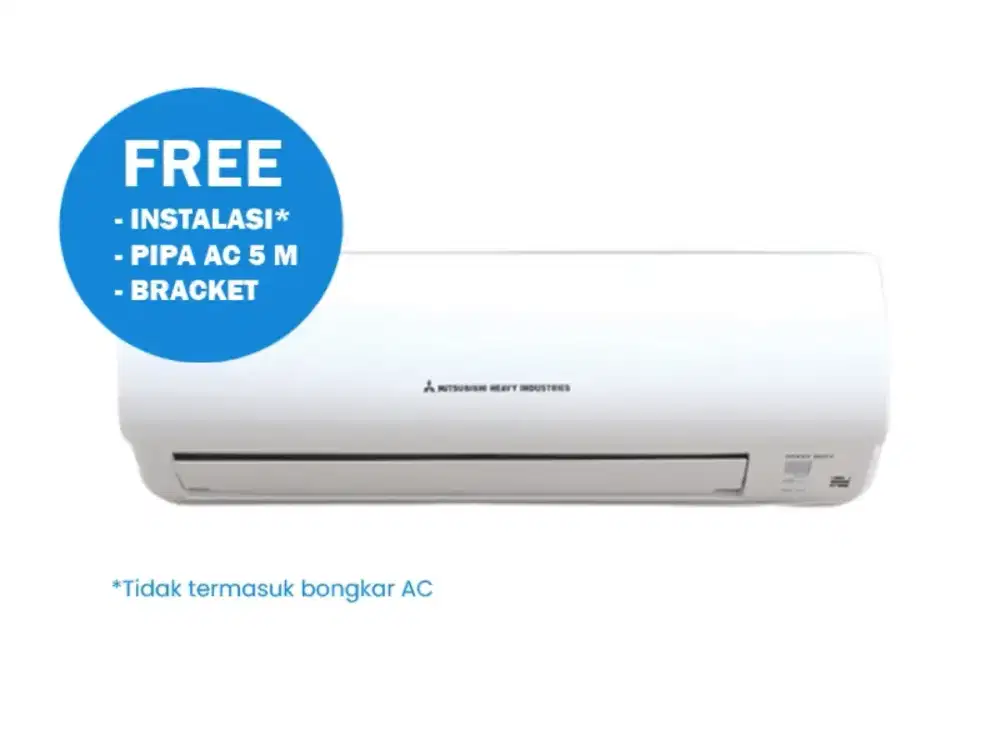 Cukup KTP auto bawa pulang MITSUBISHI AC SPLIT 1 PK STANDARD