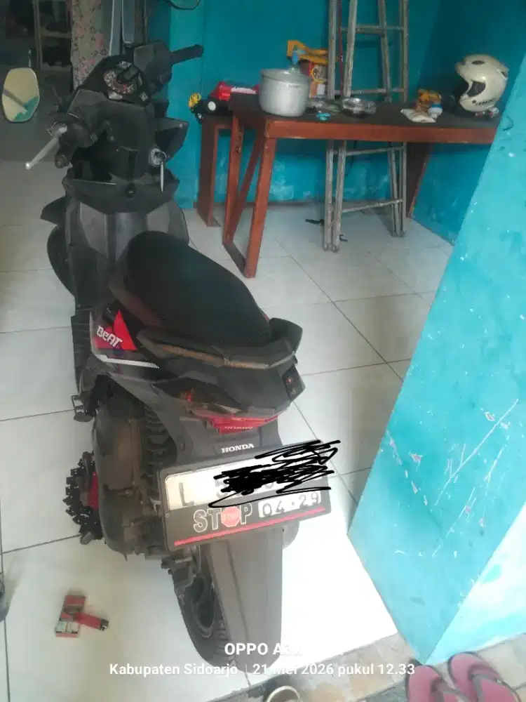 Jual motor Honda beat th2019 surat lengkap pajak telat 2x harga 12.500