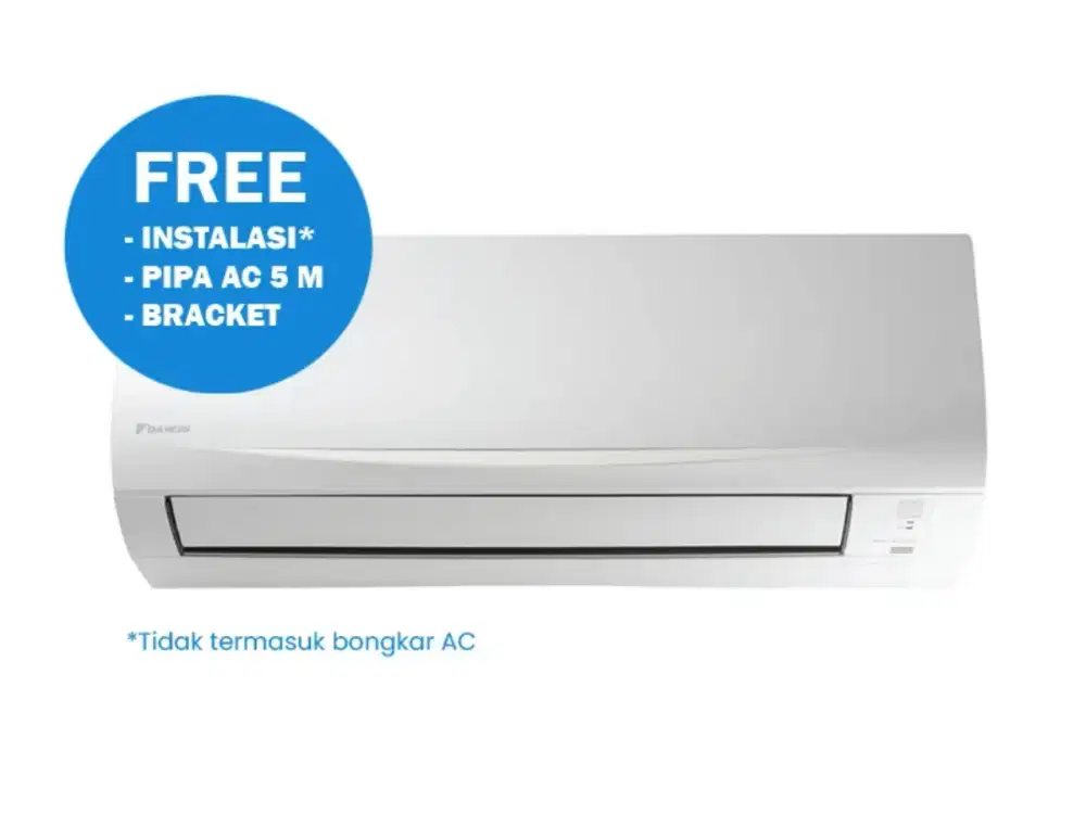 Cukup KTP auto bawa pulang DAIKIN AC SPLIT 2 PK STANDARD WHITE