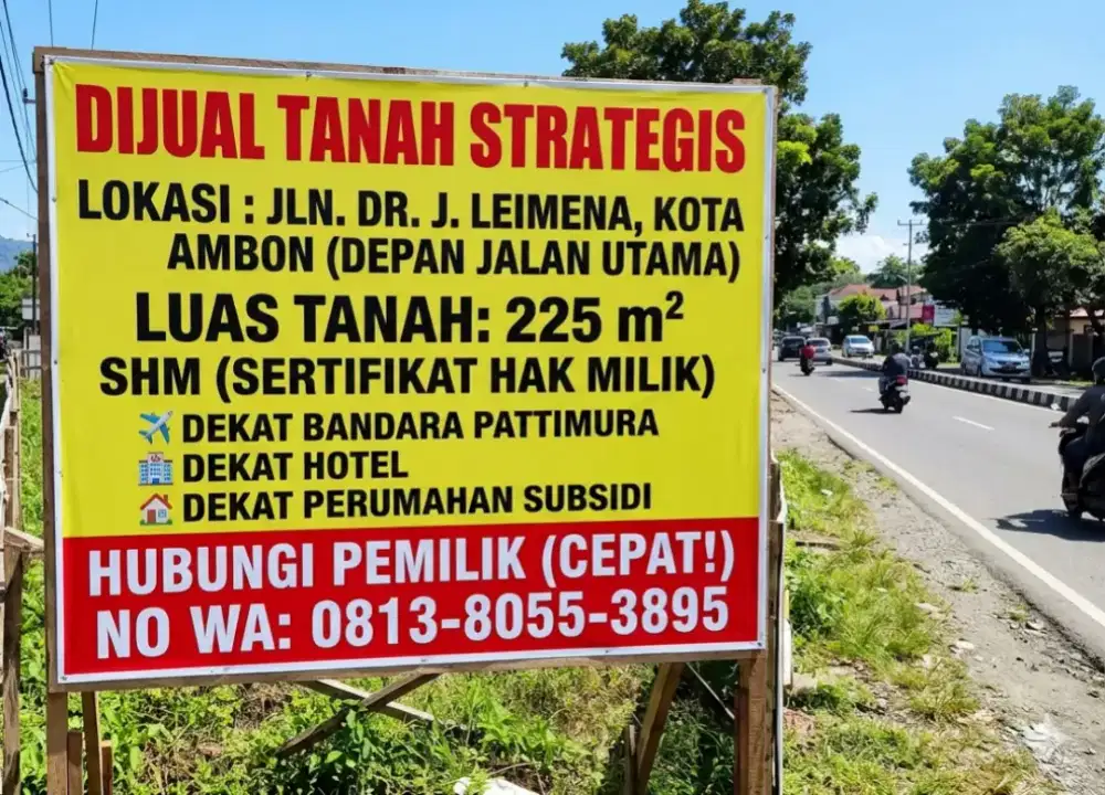 Open For Investor/Developer Jual Tanah SHM