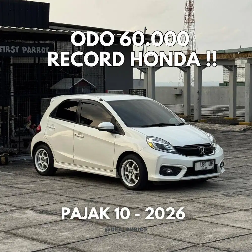 ODO 60.000 ANTIKK !! PAJAK 10/2026 HONDA BRIO RS CVT 2016 MULUS