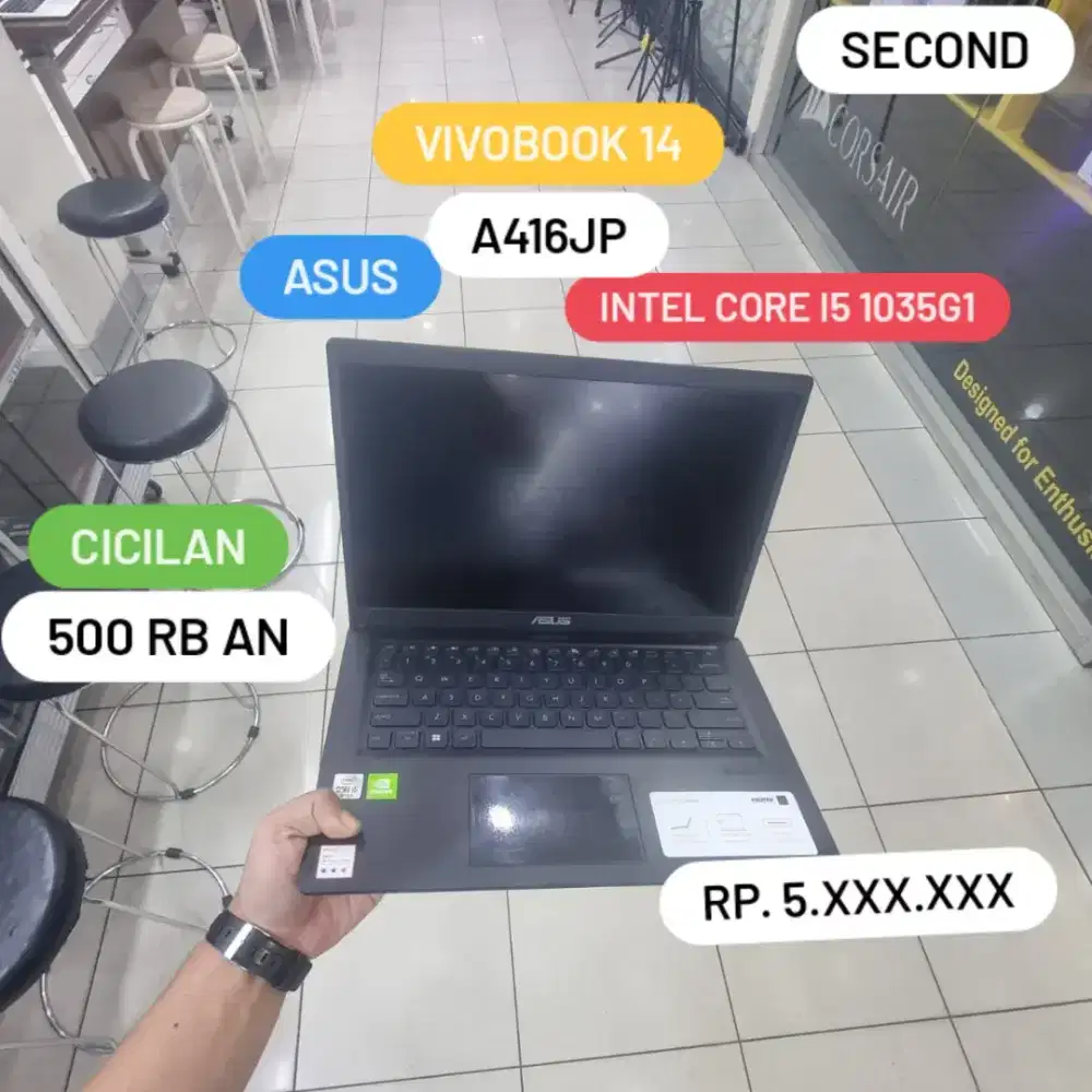 Laptop Asus Vivobook A416JP Intel Core i5 1035G3 Cash / Kredit