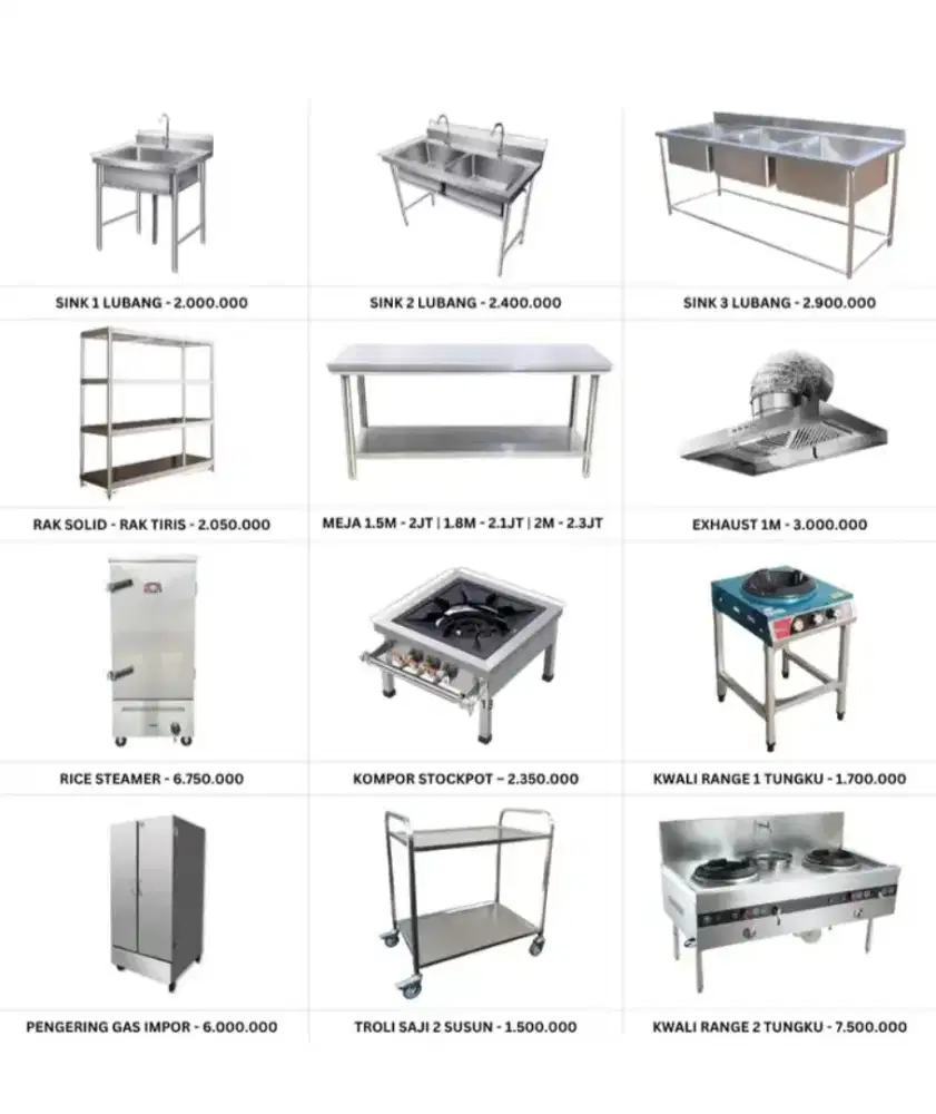 Kitchen set keperluan dapur
