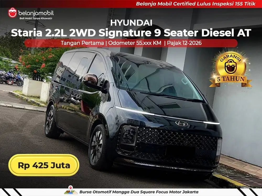[ GARANSI 5TH ] Hyundai Staria 2.2L 2WD Signature 9 Seater 2021 2022