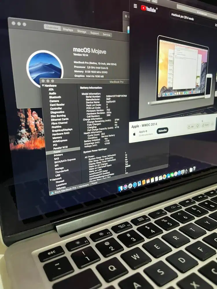 Macbook Pro 2014 8/128Gb