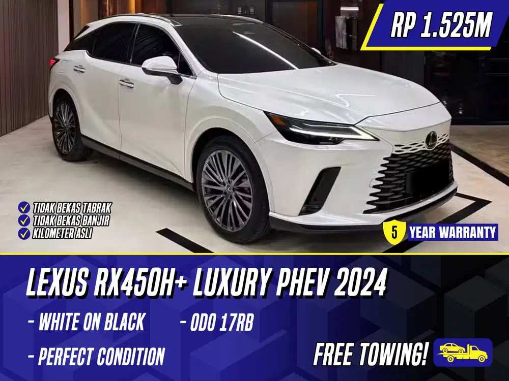 Lexus RX450h+ Luxury PHEV AWD 2024 NIK 2023 RX450h RX450 RX350h White