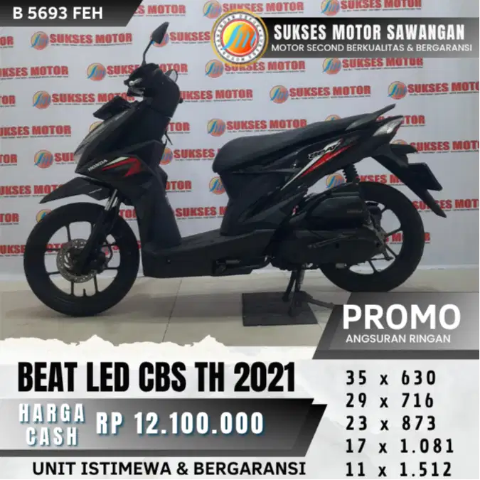 PROMO BEAT LED CBS TH 2021 UNIT MULUS ISTIMEWA BISA CASH KREDIT DP 500