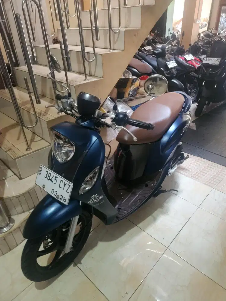 Fino 125 biru grande 2017    plat B gbm