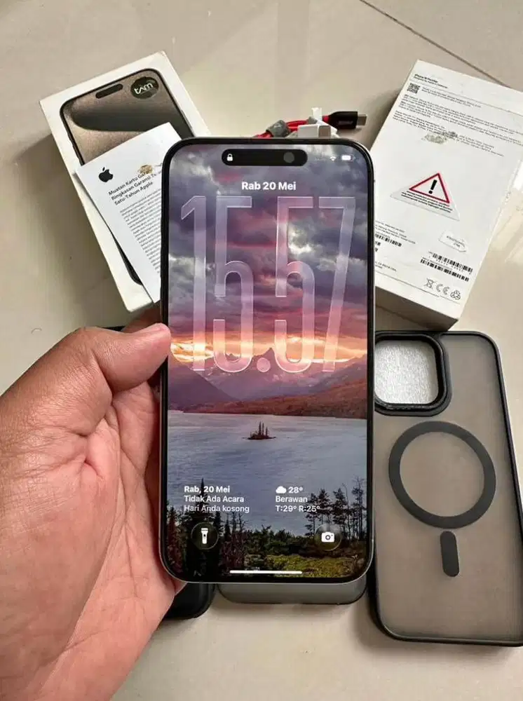 IPHONE 15 PROMAX 256 GB EX IBOX FULLSET NOMINUS