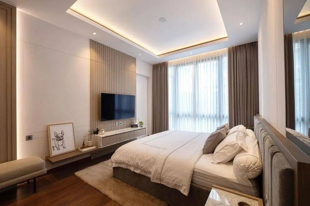 Gorden Wallpaper Vitrase Kaca Film Korden Roller Vertikal Blinds