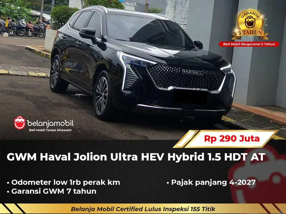 [ LOW KM 1RB ] GWM Haval Jolion Ultra HEV Hybrid 1.5 HDT AT 2025/2026