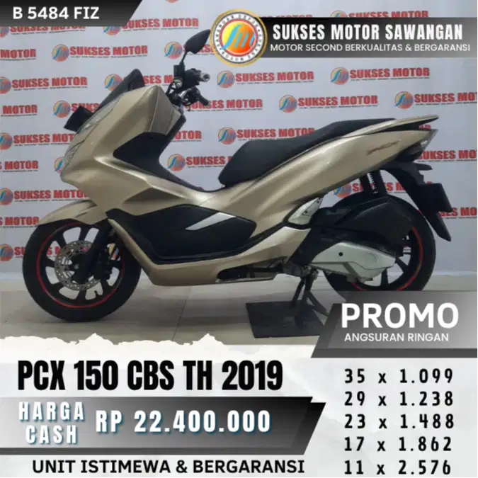 HONDA PCX 150 CBS TH 2019 UNIT MULUS ISTIMEWA BISA KREDIT BERGARANSI