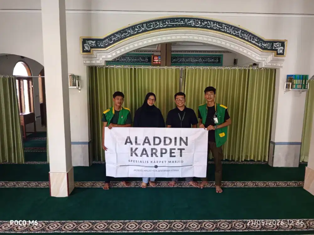Karpet Masjid Murah langsung dari gudangnya tipe Aladdin palace