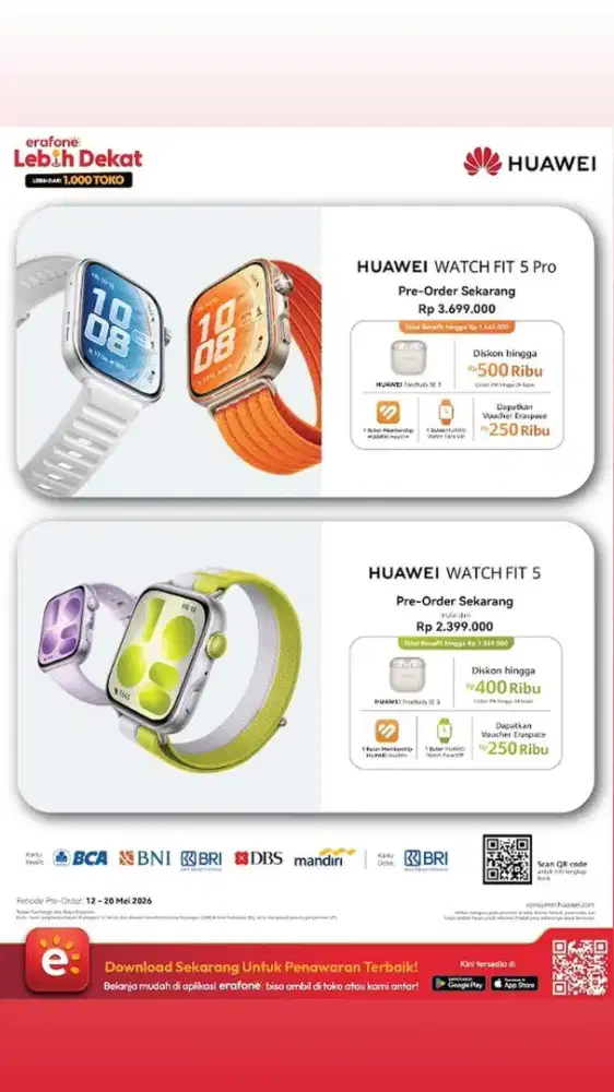 Huawei Fit 5 series (Erafone Paskal Bandung)