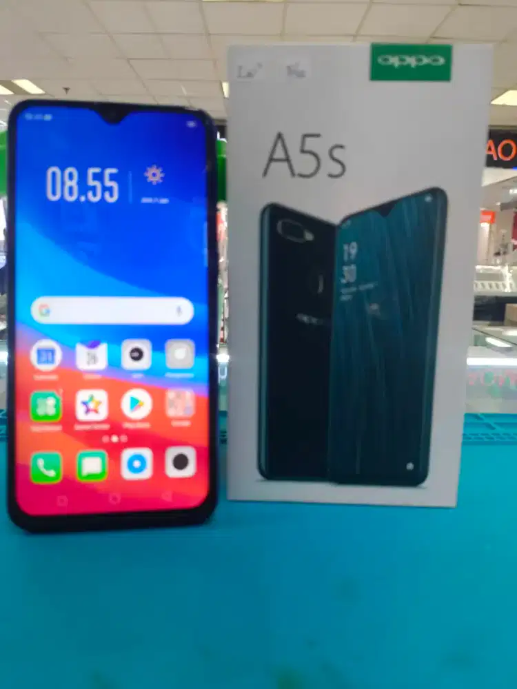 Jual Set Handphone second Oppo A5s asli resmi