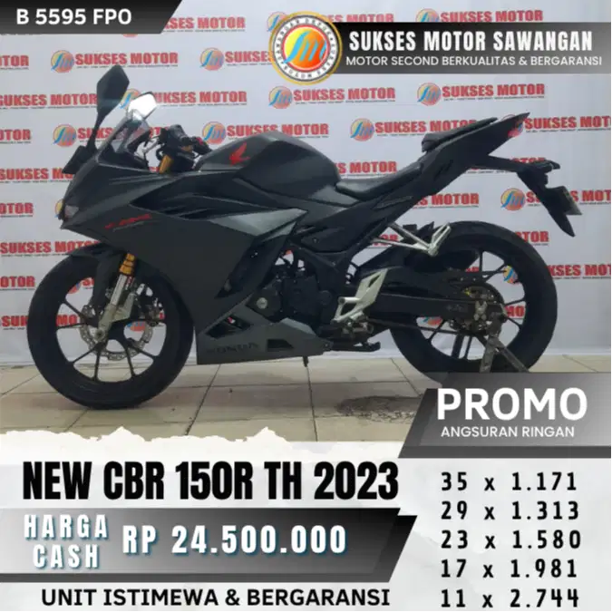 HONDA NEW CBR 150R TH 2023 MULUS ISTIMEWA BISA CASH KREDIT BERGARANSI